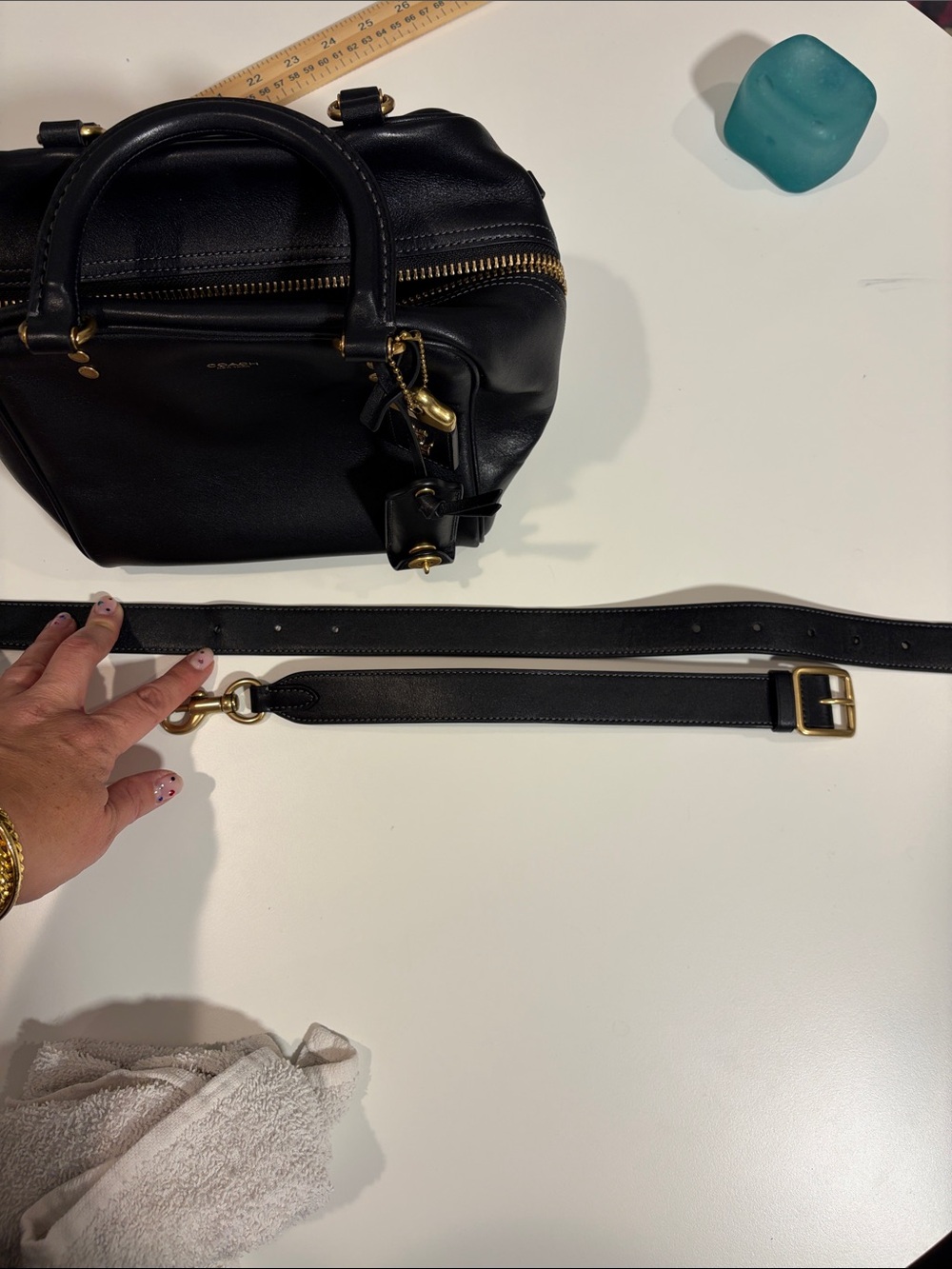 Coach Rogue Cube 20 Black Gold Hardware - Picture 9 of 9